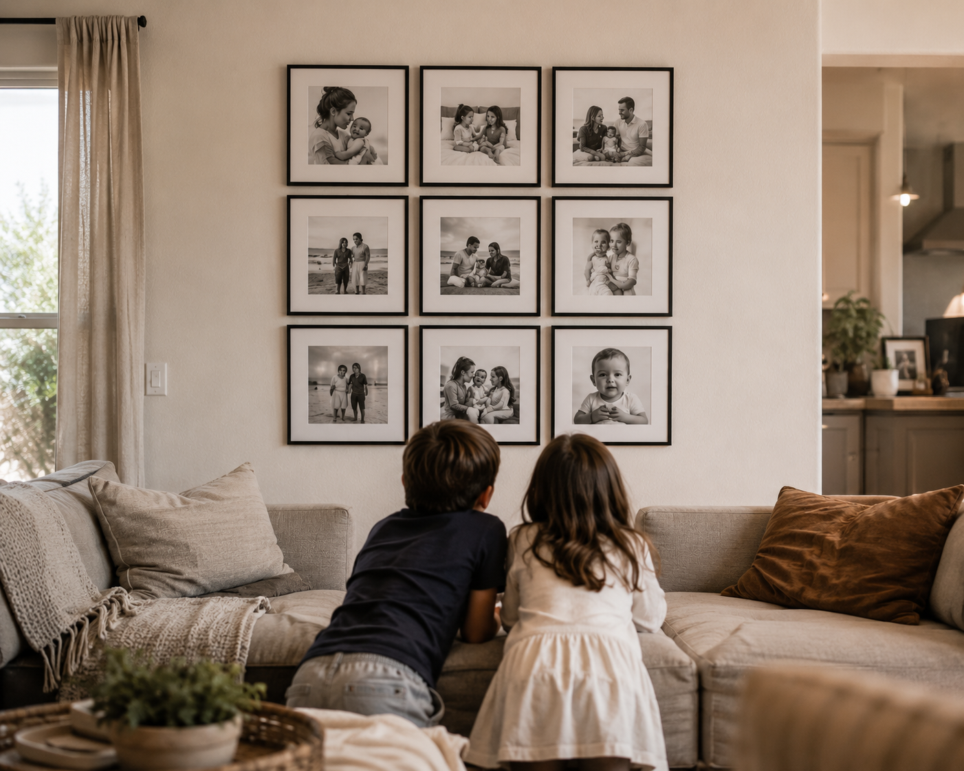 Composição FrameU numa sala de estar